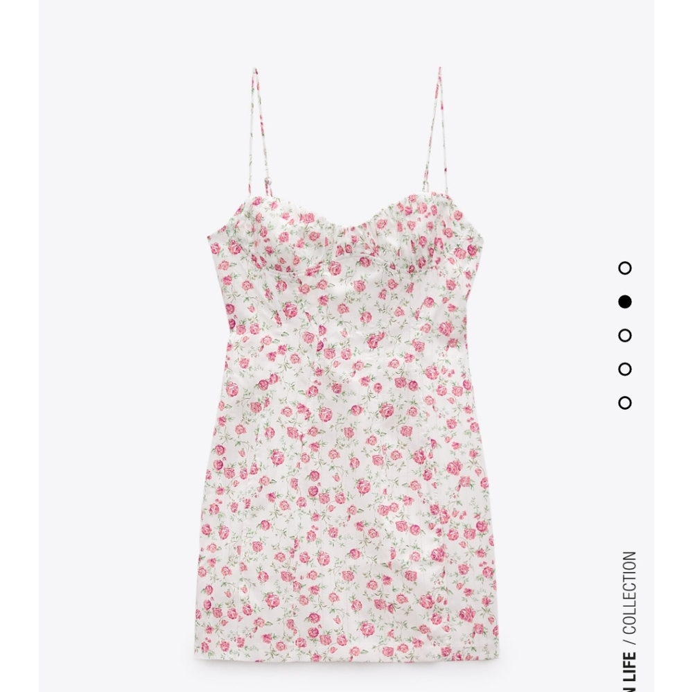 Zara Draped Floral Dress